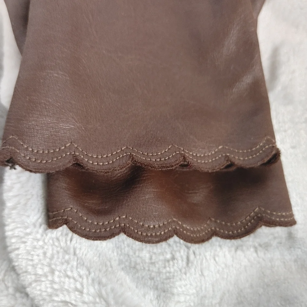 Vintage Fownes Nylo Women's Brown Gloves
